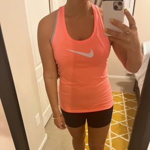 NWT. Small. Nike. Dri-Fit. Racerback Athletic Tank. Coral Color.